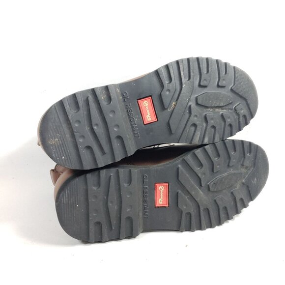 Double H Womens 6.5 Brown Leather Work Boots Oil Resistant Sole - Picture 8 of 9